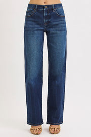 Cattleman Mid Rise Baggy Wide Jeans