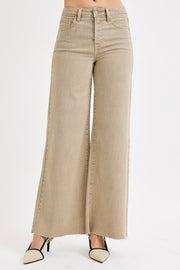 Gold-Digger High Rise Lurex Gold Wide Leg Palazzo Pants