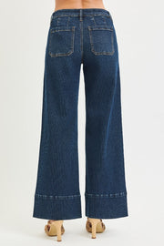 Route 66 Mid Rise Wide Leg Wide Hem Corduroy Pants