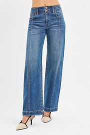 Young Guns Mid Rise Baggy Wide Fit Jeans