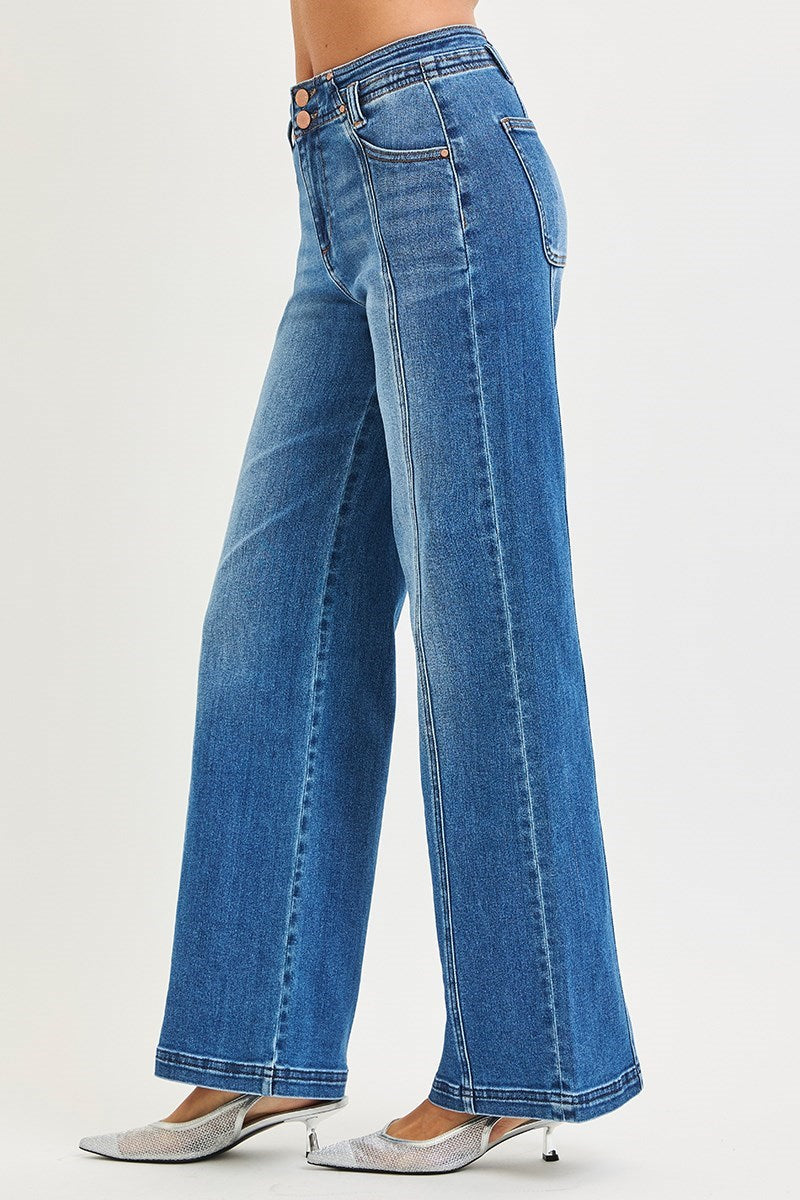 Cattle Drive High Rise Wide Leg Jeans