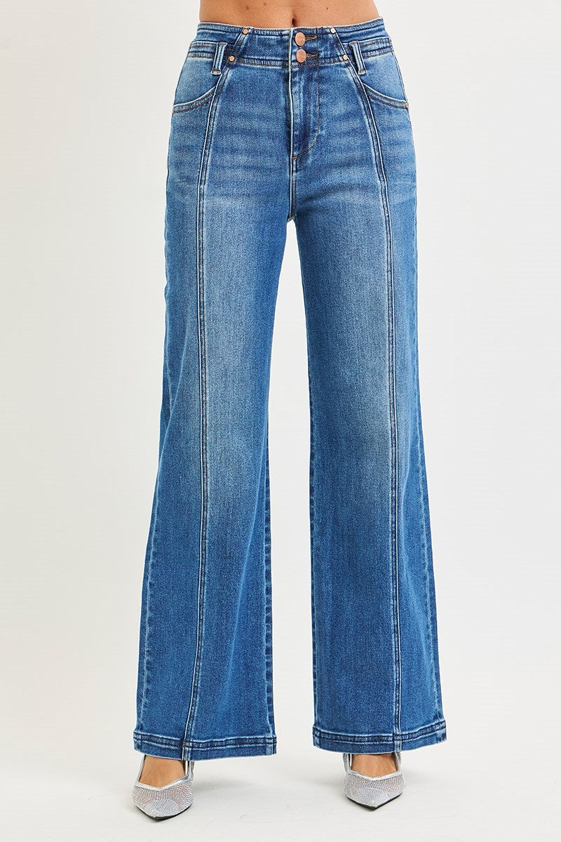 Cattle Drive High Rise Wide Leg Jeans