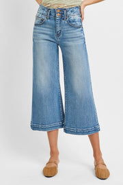 Suspicious Minds High Rise Wide Leg Crop Jeans
