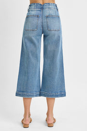 Suspicious Minds High Rise Wide Leg Crop Jeans