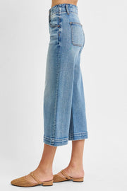 Suspicious Minds High Rise Wide Leg Crop Jeans