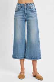 Suspicious Minds High Rise Wide Leg Crop Jeans