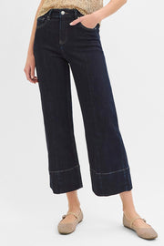 Jailbreak TC High Rise Front Seam Wide Crop Jeans