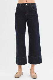 Jailbreak TC High Rise Front Seam Wide Crop Jeans