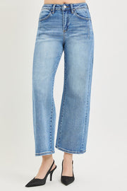 Breaking Bad High Rise Slouchy Crop Wide Jeans