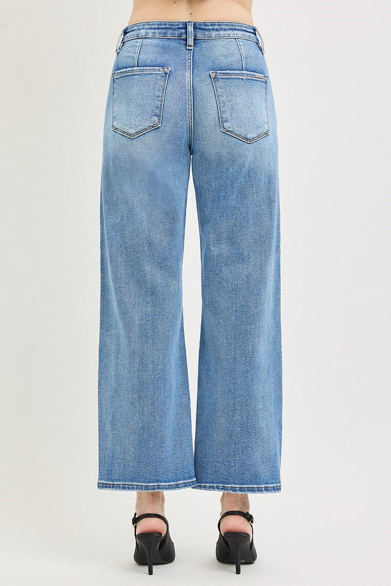 Breaking Bad High Rise Slouchy Crop Wide Jeans