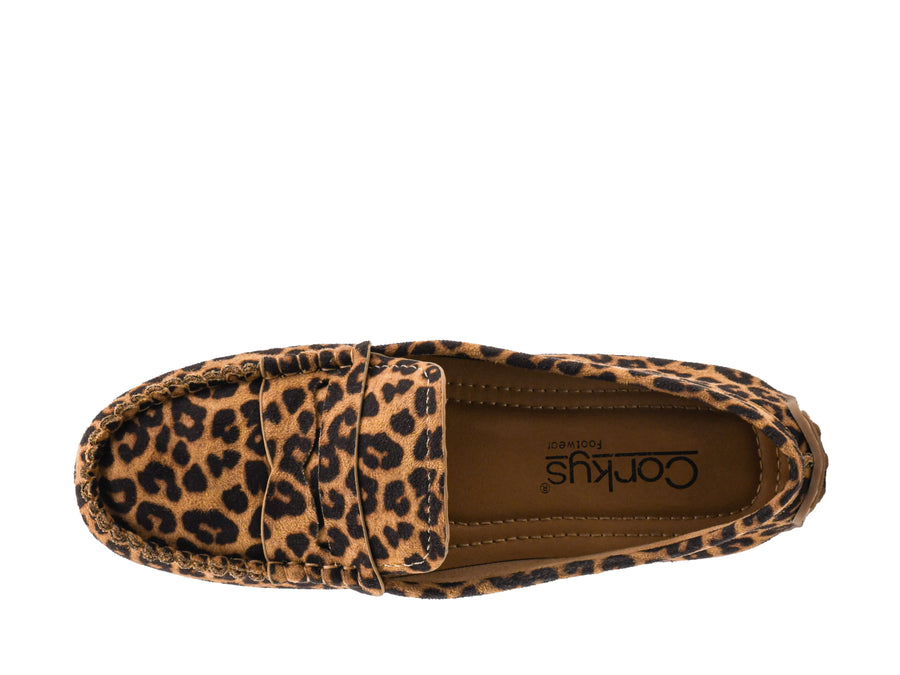 Corkys PENNY FOR YOUR THOUGHTS Leopard Loafer Shoes