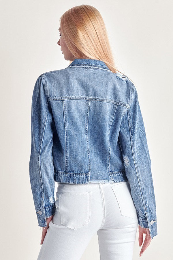 Mayhem Distressed Denim Jacket