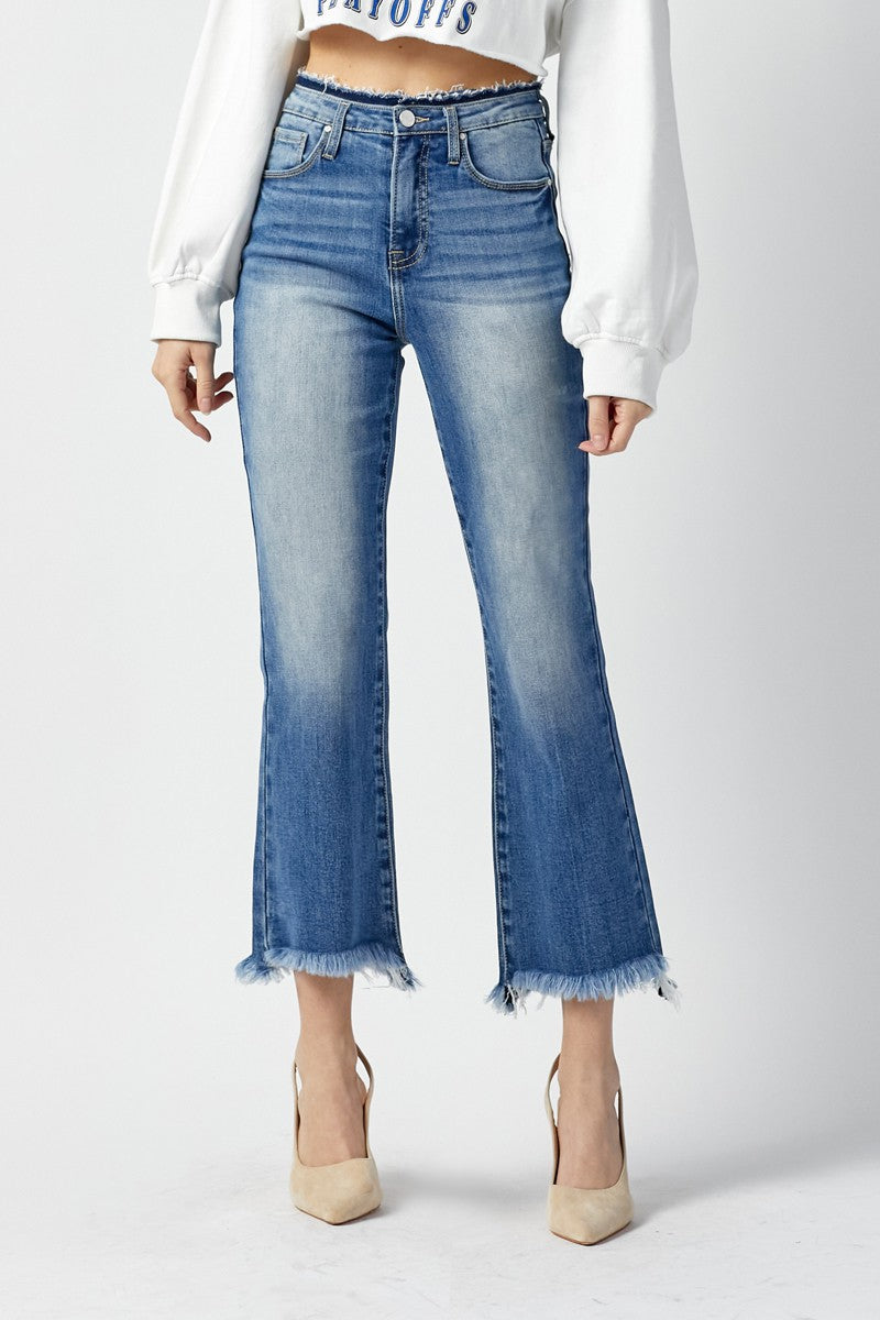 Sinner High Rise Crop Flare Jeans