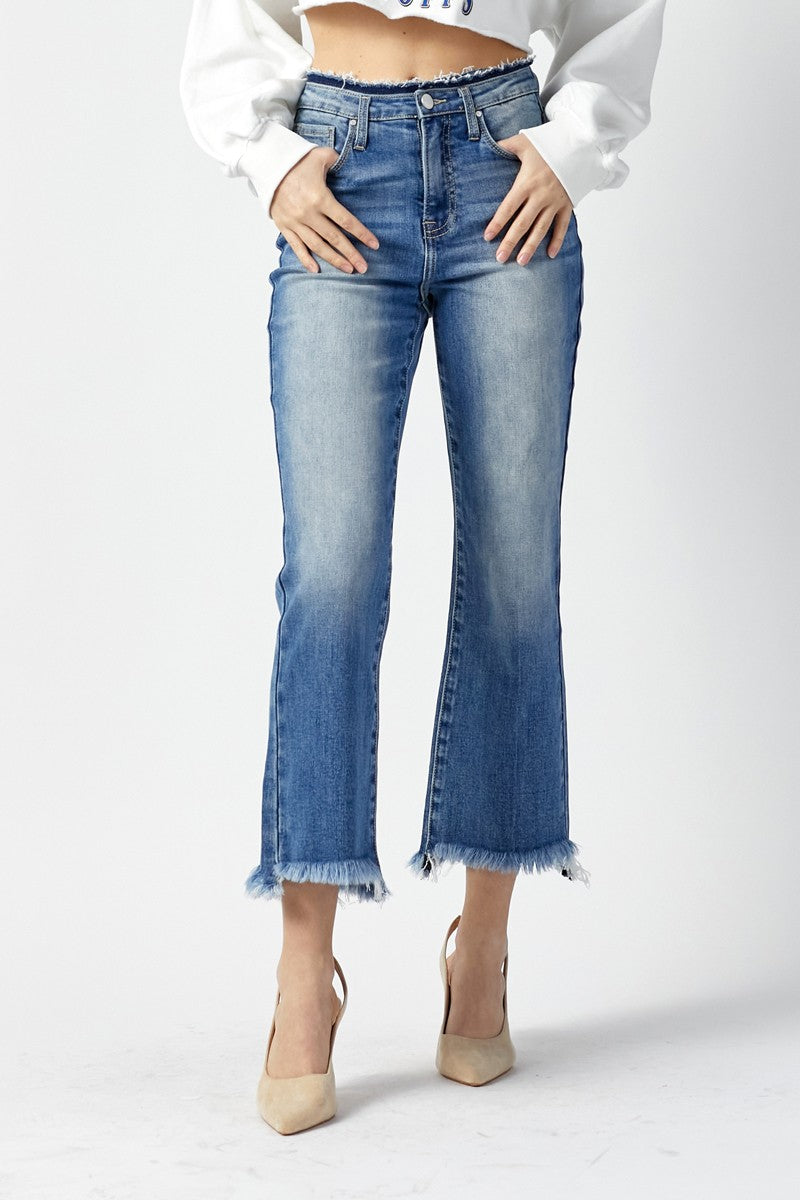 Sinner High Rise Crop Flare Jeans