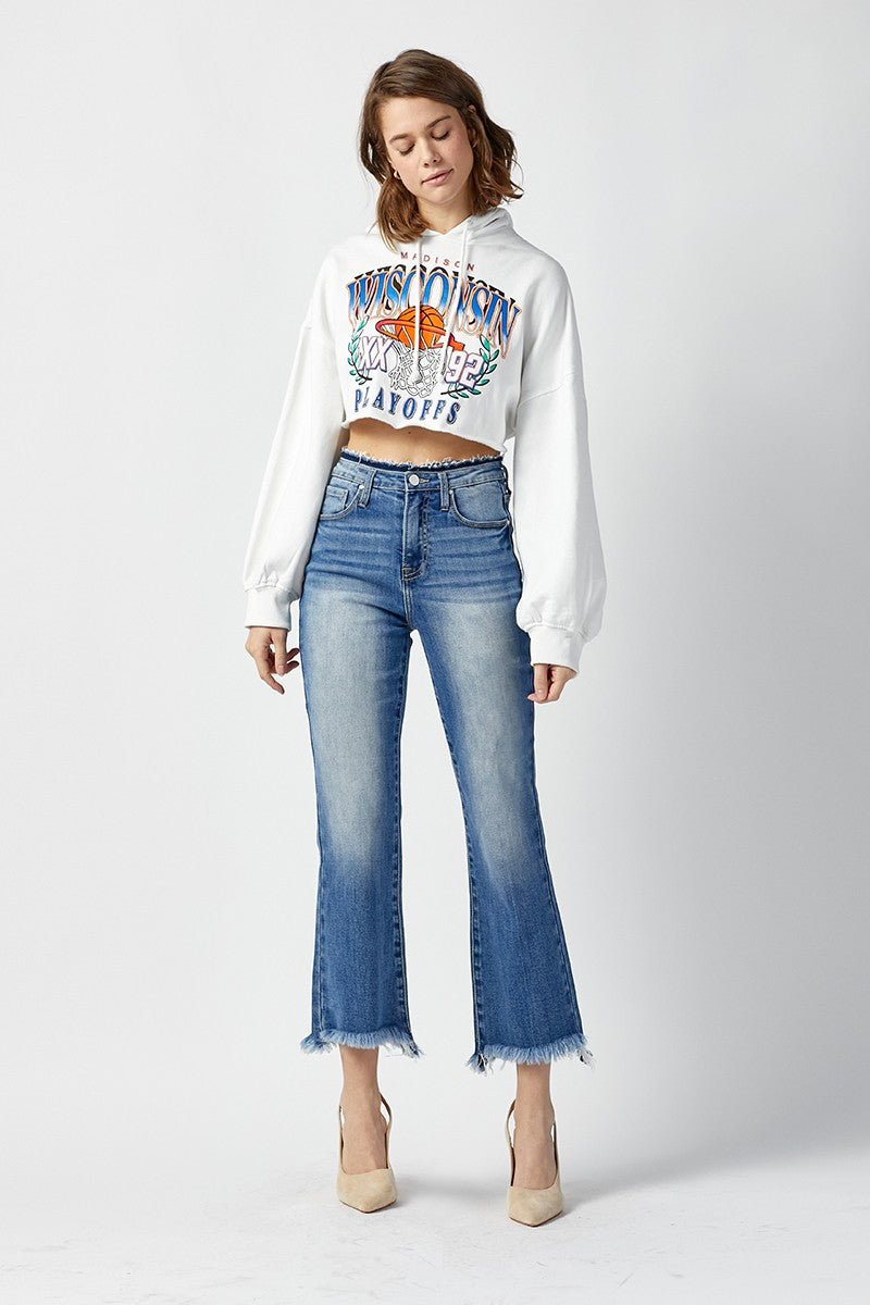 Sinner High Rise Crop Flare Jeans