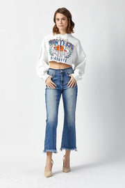 Sinner High Rise Crop Flare Jeans