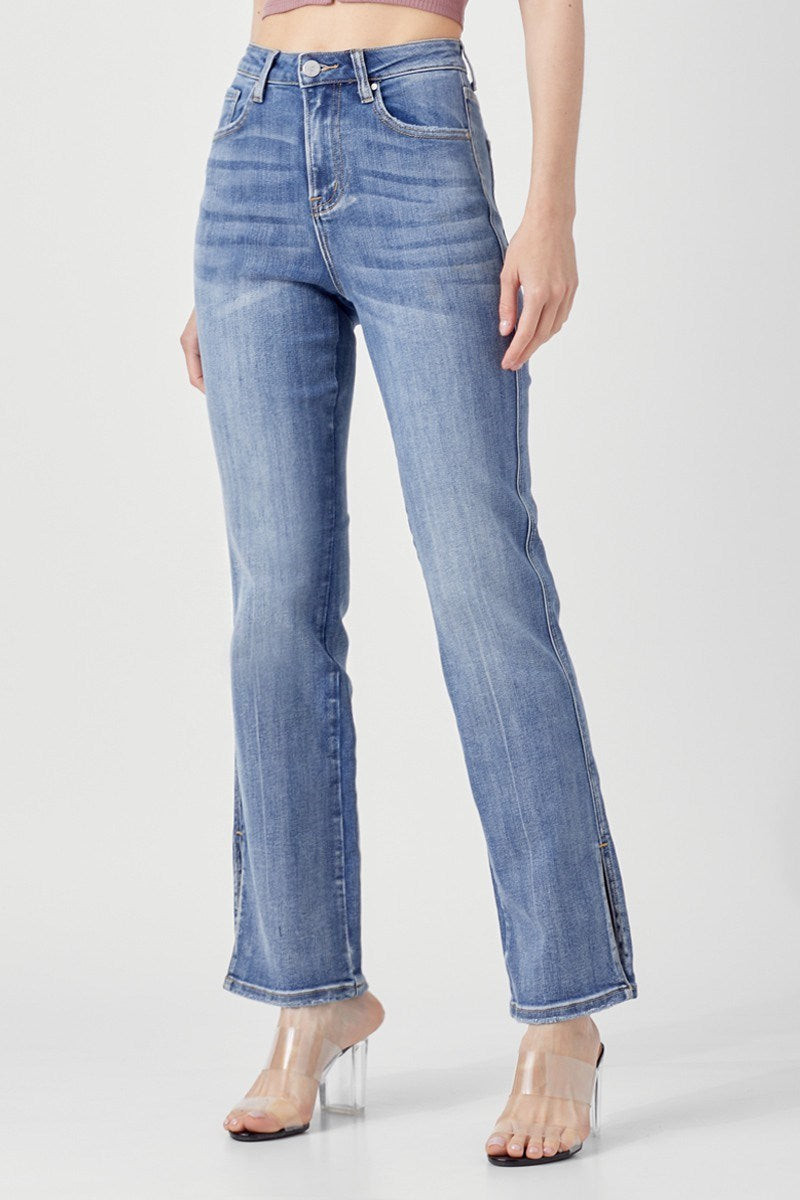 Reign High Rise Slim Straight Jeans