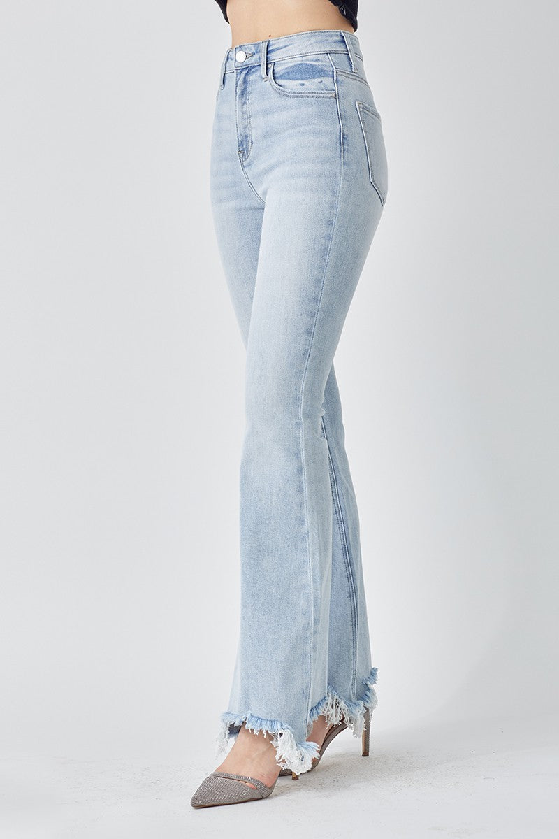 Bandero High Rise Wide Flare Leg Jeans