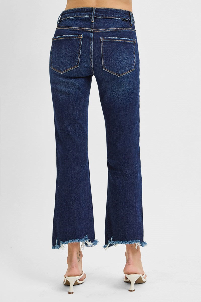 Thunderbird High Rise Crop Straight-Slim Jeans