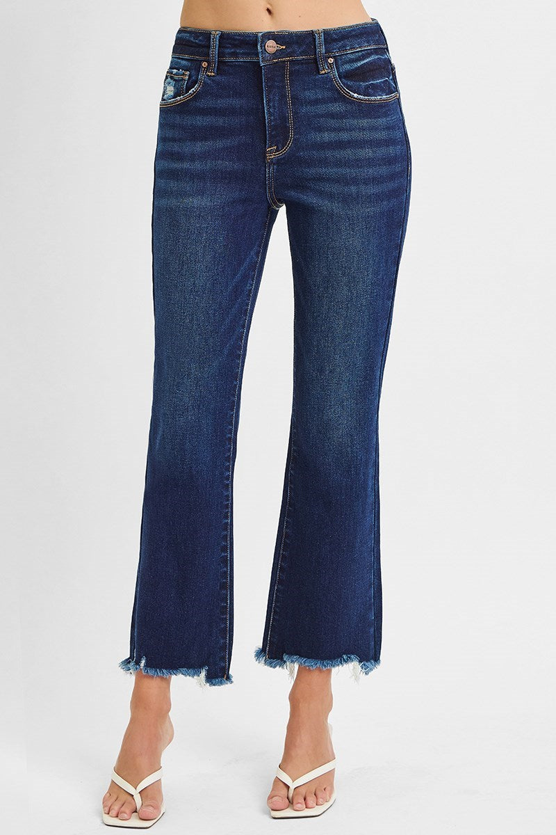 Thunderbird High Rise Crop Straight-Slim Jeans