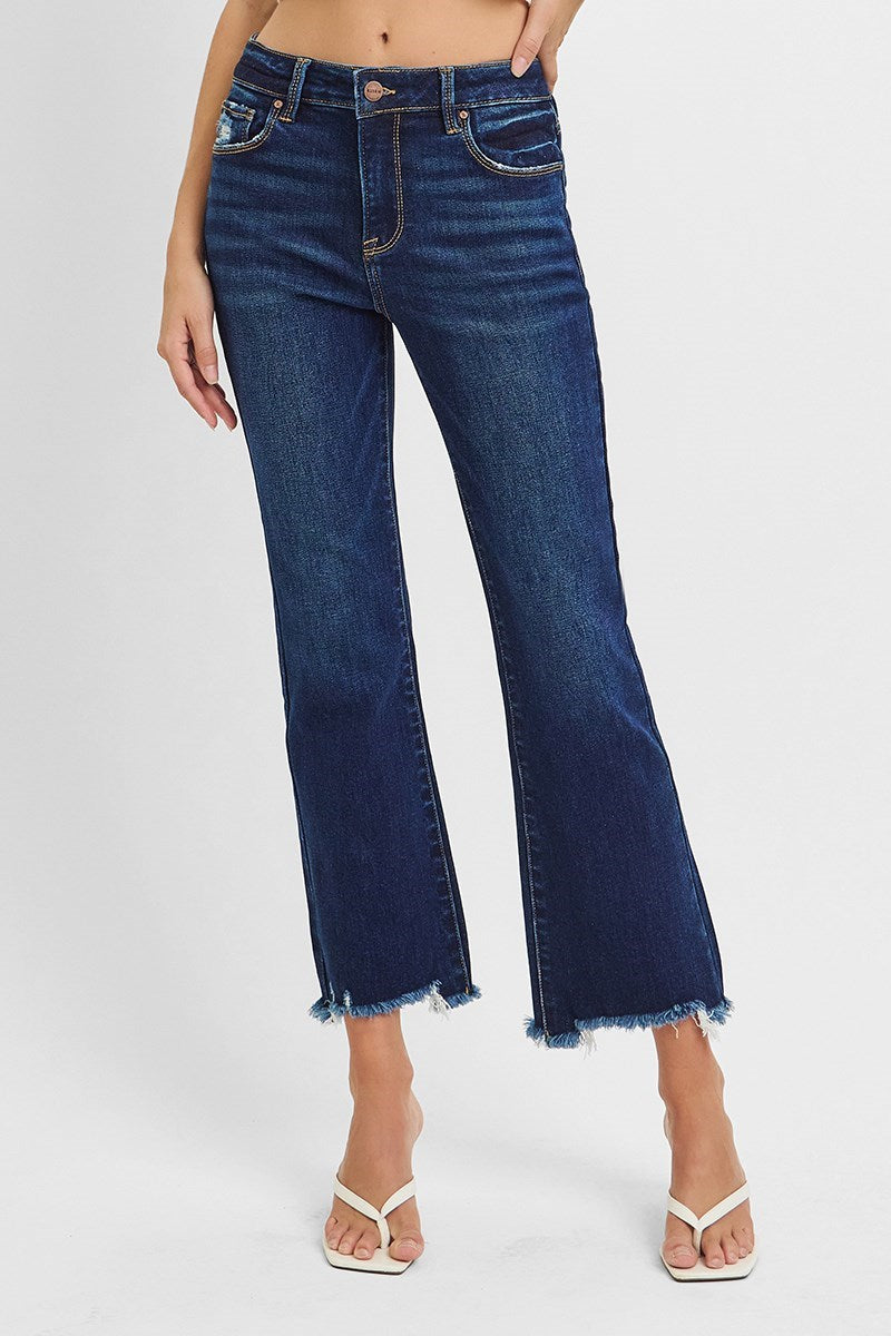 Thunderbird High Rise Crop Straight-Slim Jeans