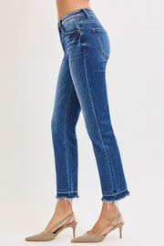Demolition High Rise Straight Leg Crop Jeans