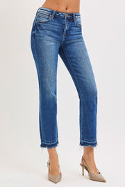 Demolition High Rise Straight Leg Crop Jeans