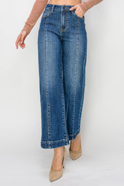 Reckon II TC High Rise Front Seam Slim-Wide Crop Jeans