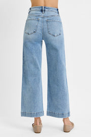Reckon II TC High Rise Front Seam Slim-Wide Crop Jeans