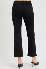 Steampunk Tummy Control High Rise Crop Straight Jeans