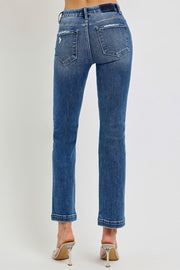 Rival TC Mid Rise Straight Ankle Jeans