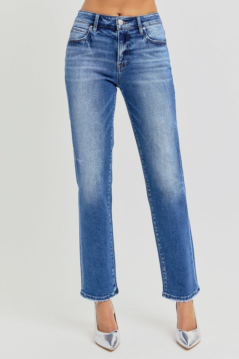 Saint Mid Rise Ankle Tapered Jeans