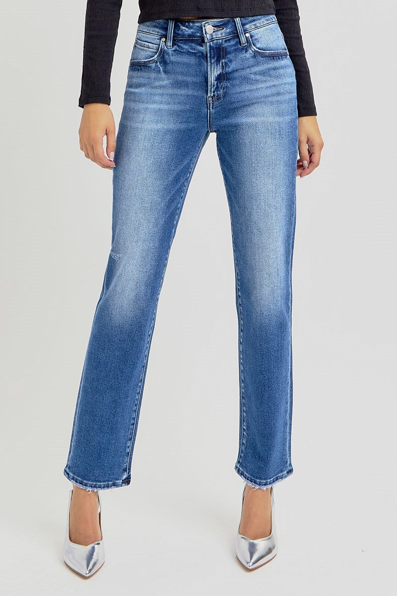 Saint Mid Rise Ankle Tapered Jeans