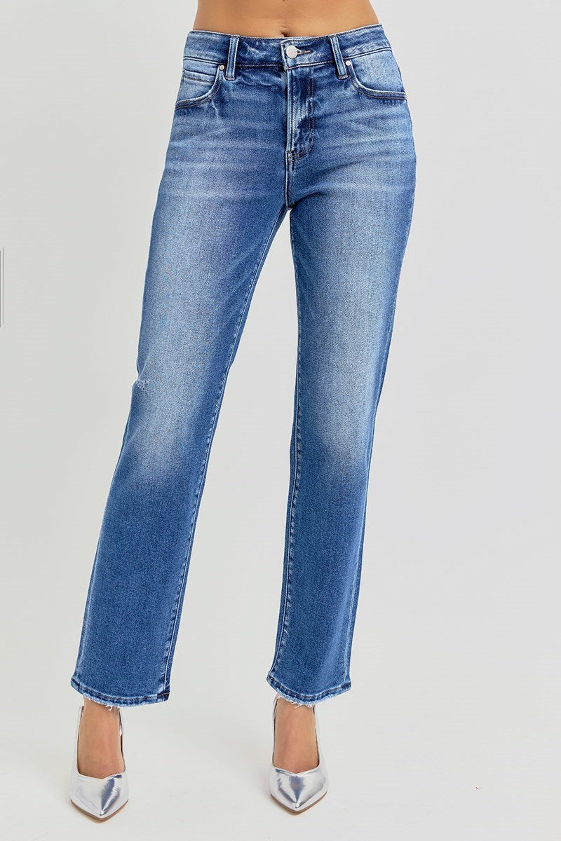 Saint Mid Rise Ankle Tapered Jeans