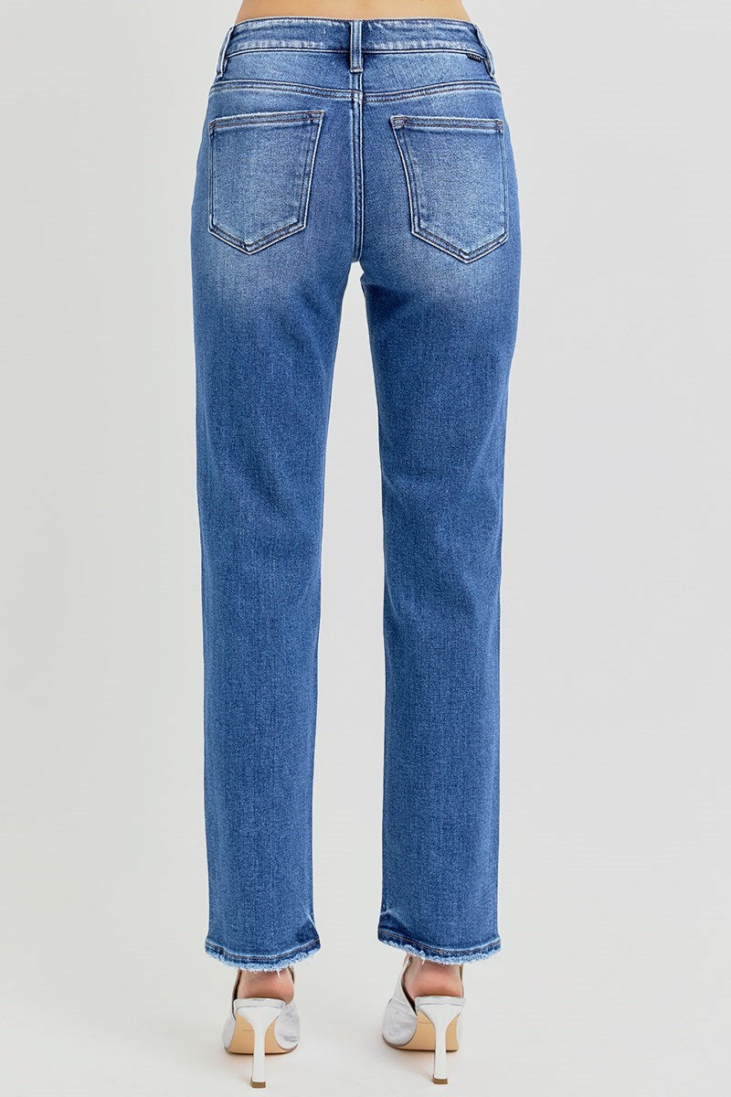 Saint Mid Rise Ankle Tapered Jeans