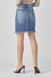 Smolder High Rise Midi Length Mini Skirt