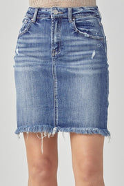 Smolder High Rise Midi Length Mini Skirt