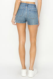 Risen High Rise Side Slit Basic Shorts