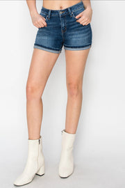 Risen Mid-Rise Turn-Up Cuff Shorts