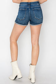 Risen Mid-Rise Turn-Up Cuff Shorts