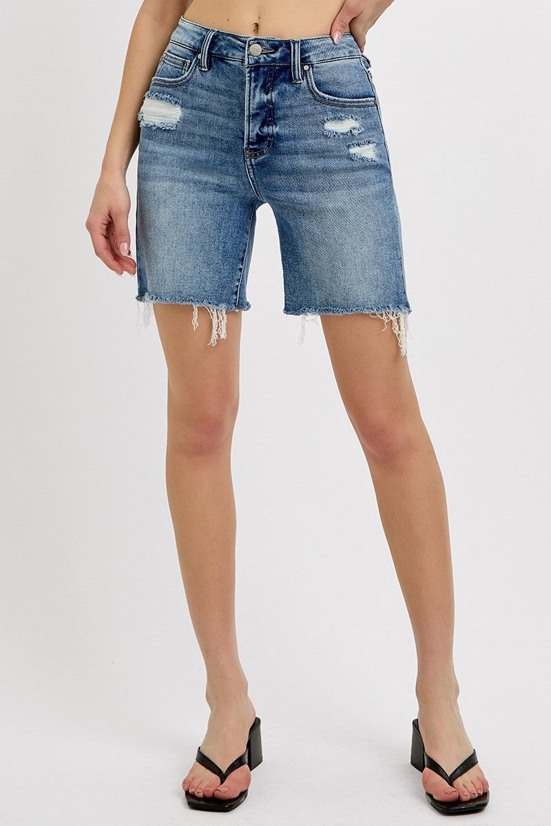 Risen TC High Rise Loose Fit Mid-Length Shorts