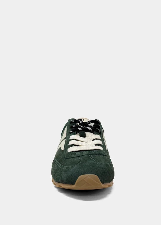 SARAH- Forest Green Suede - Casual Sneaker by Shu Shop