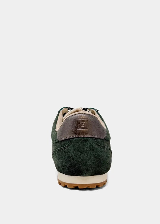 SARAH- Forest Green Suede - Casual Sneaker by Shu Shop