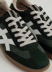 Sasha - Green Suede - Casual Sneaker by Shu Shop