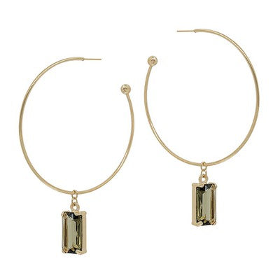 Meghan Browne Shyla Smokey Gold Earrings