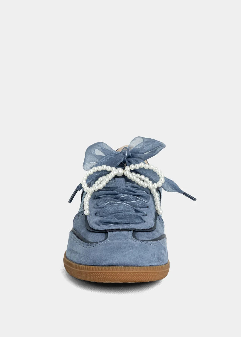 Sophie - Blue Suede - Casual Sneaker by Shu Shop