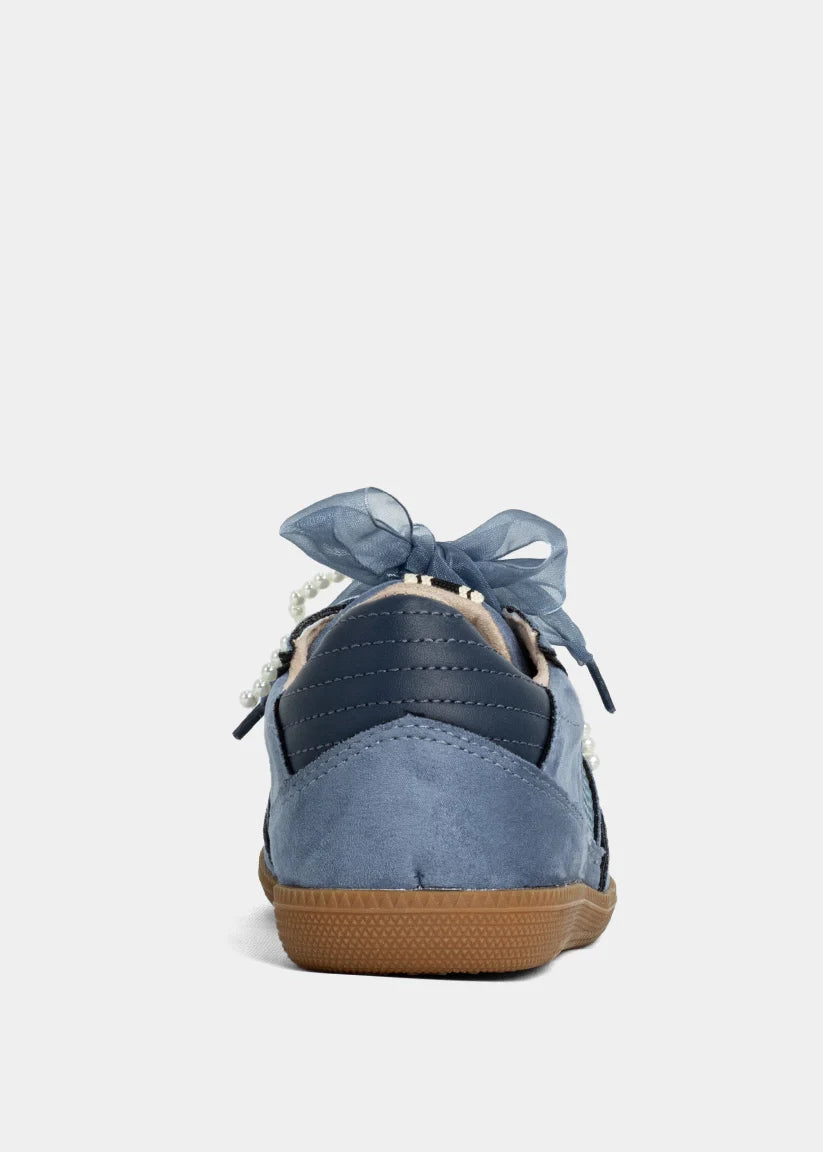 Sophie - Blue Suede - Casual Sneaker by Shu Shop