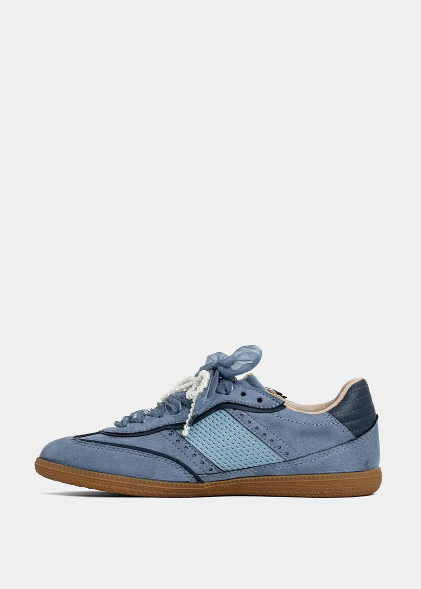 Sophie - Blue Suede - Casual Sneaker by Shu Shop