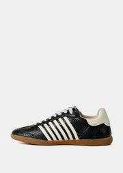 Stevie - Dark Green Snake - Casual Sneaker by Shu Shop