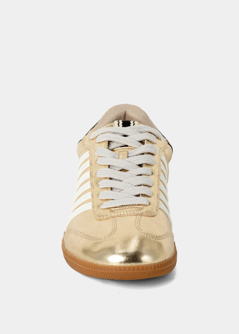 Stevie - Light Gold - Casual Sneaker by Shu Shop